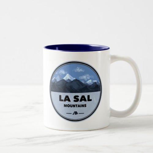 La Sal Mountains Utah Camping Two_Tone Coffee Mug