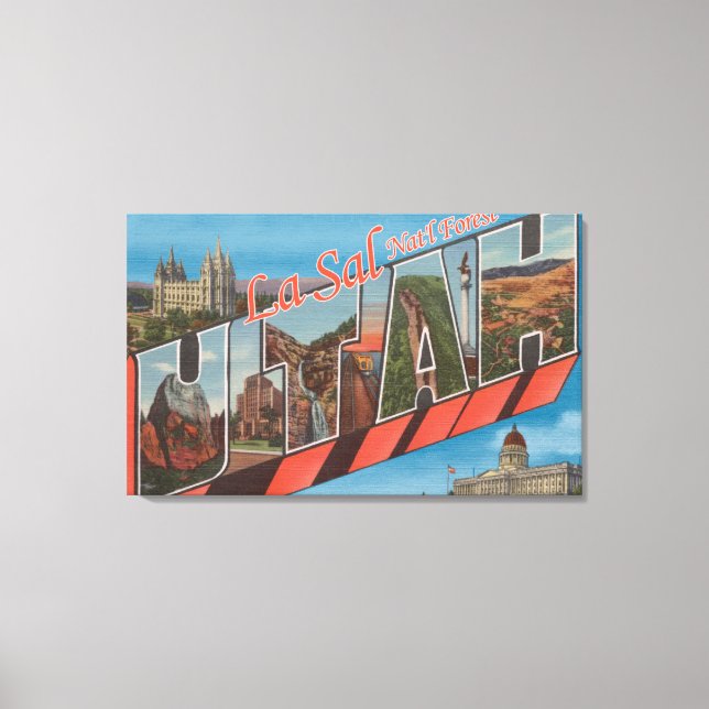 La Sal Nat'l Forest, Utah - Large Letter Canvas Print (Front)