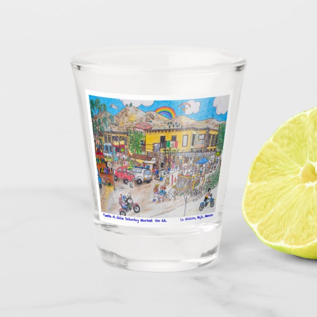 La Salina Cantina shot glass (Front)