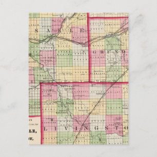 La Salle, Grundy, Livingston counties Postcard