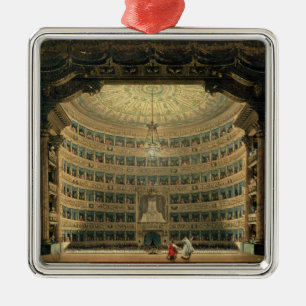 La Scala, Milan, during a performance Metal Ornament