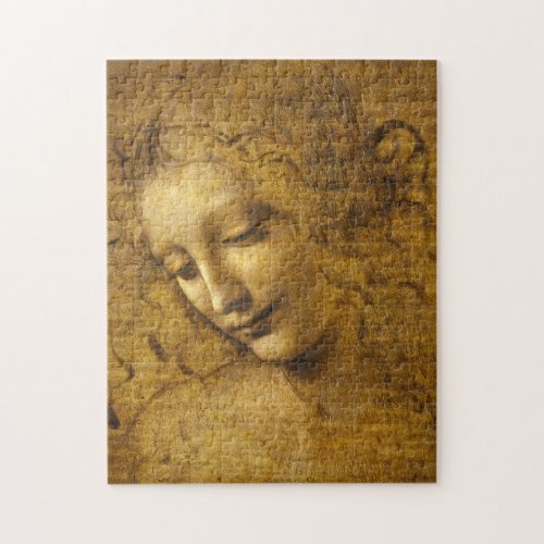 La Scapigliata 1508 by Leonardo da Vinci Jigsaw Puzzle