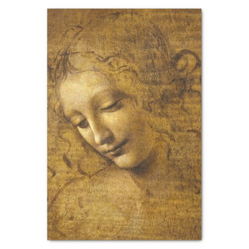 La Scapigliata 1508 by Leonardo da Vinci Tissue Paper