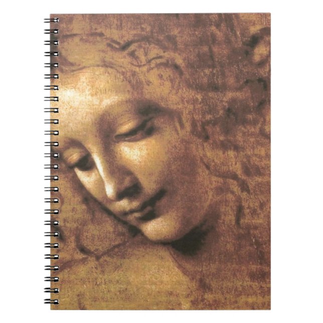 La Scapigliata by Leonardo da Vinci Notebook (Front)