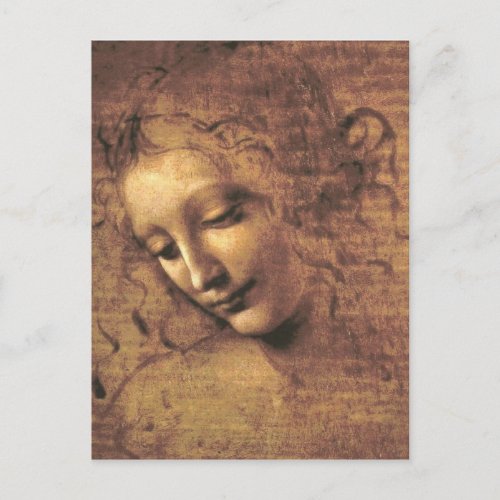 La Scapigliata by Leonardo da Vinci Postcard
