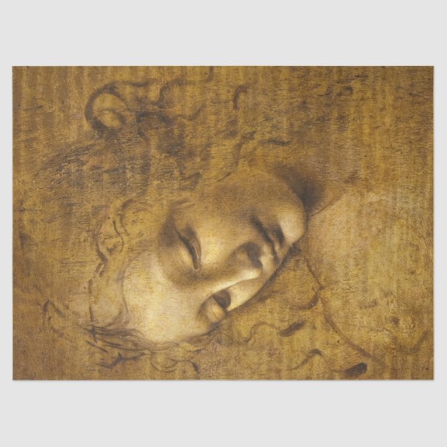 La Scapigliata by Leonardo da Vinci Tissue Paper (Front)