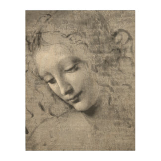 La Scapigliata by Leonardo da Vinci Wood Wall Art