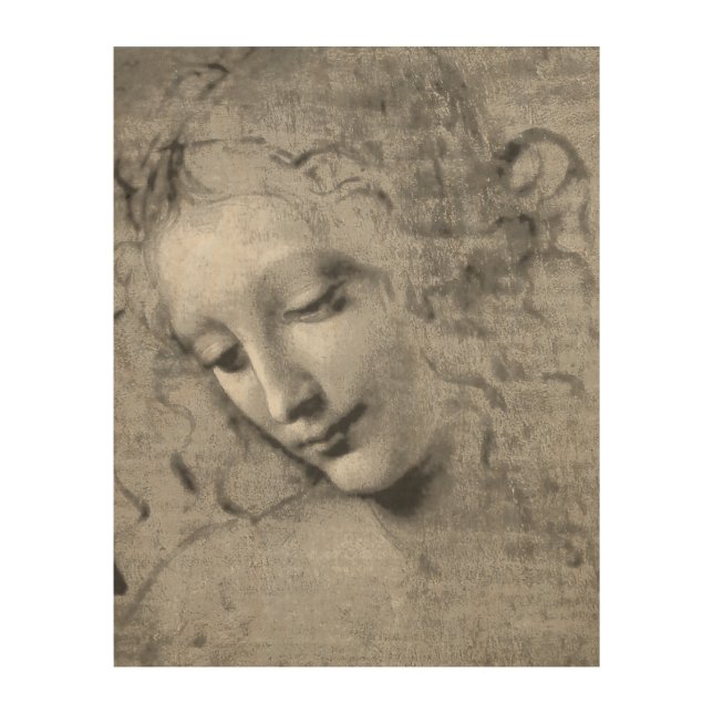 La Scapigliata by Leonardo da Vinci Wood Wall Art (Front)