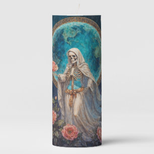 La Señora de las Estrellas Caídas Santa Muerte Pillar Candle