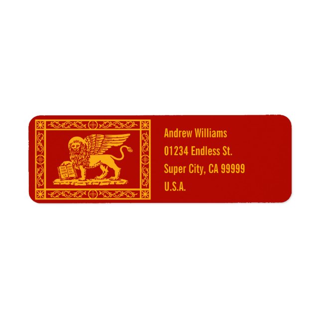 La Serenissima Label (Front)