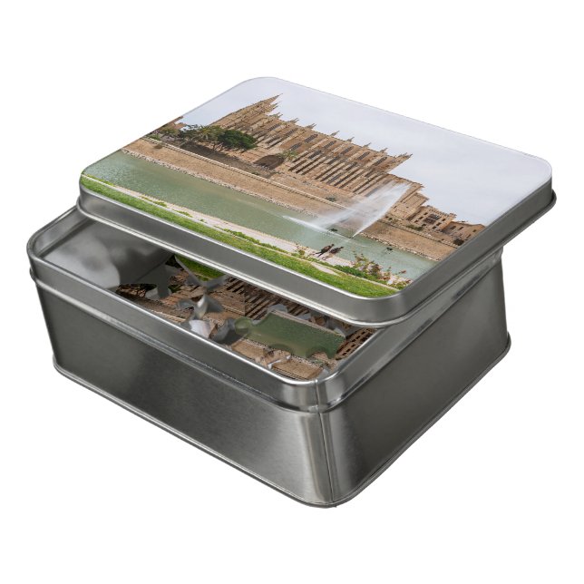 La Seu, the Cathedral of Palma de Mallorca - Spain Jigsaw Puzzle (Lid Open)