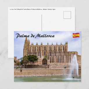 La Seu, the Cathedral of Palma de Mallorca - Spain Postcard