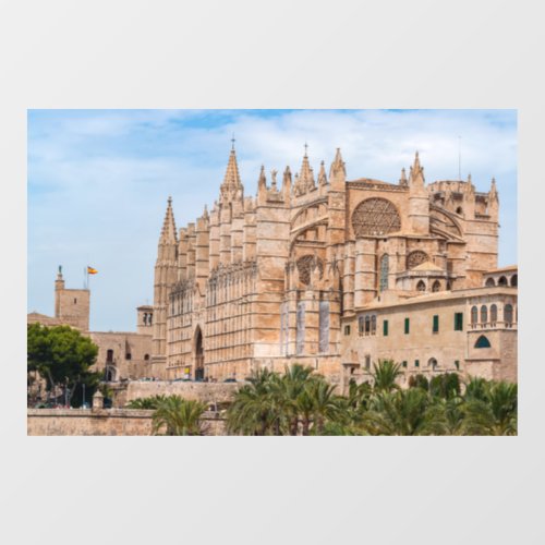 La Seu the Cathedral of Palma de Mallorca _ Spain Window Cling