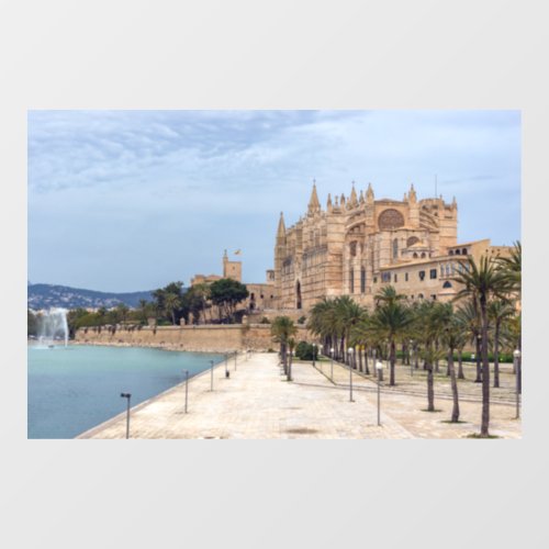 La Seu the Cathedral of Palma de Mallorca _ Spain Window Cling