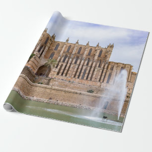 La Seu, the Cathedral of Palma de Mallorca - Spain Wrapping Paper