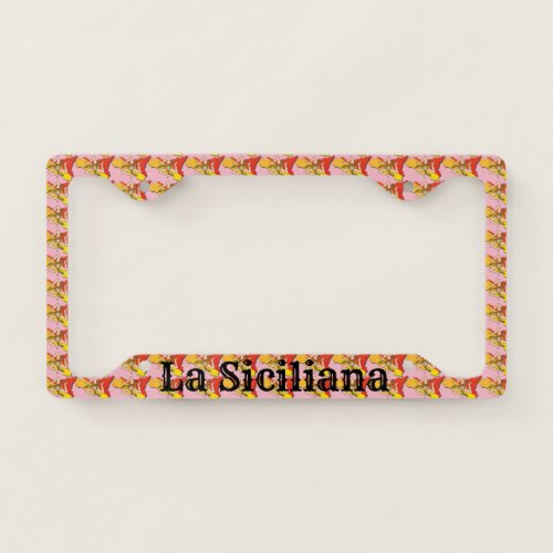 La Siciliana License Plate Frame