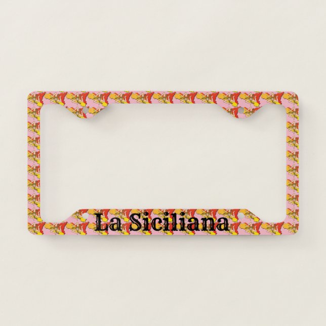 La Siciliana License Plate Frame (Front)