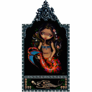 La Sirena - Day of the Dead - Mermaid Photo Sculpt Cutout