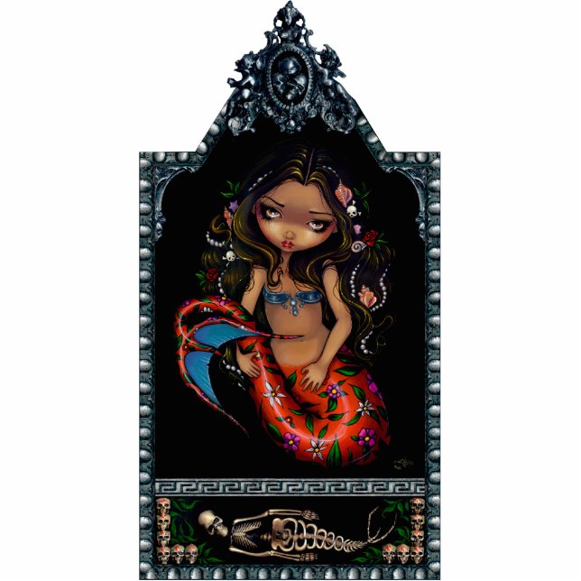 La Sirena - Day of the Dead - Mermaid Photo Sculpt Cutout (Front)
