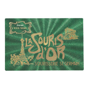 La Souris d'Or Double-Sided Custom Placemat