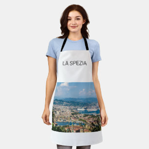 La Spezia Cityscape Liguria Italy Holiday Souvenir Apron