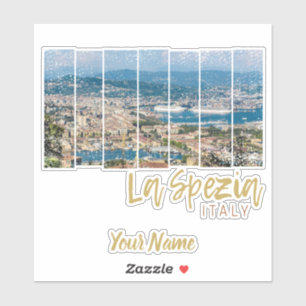 La Spezia Liguria Italy Vintage Souvenir Sticker