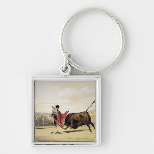 La Suerte de la Capa, 1865 (colour litho) Keychain (Front)