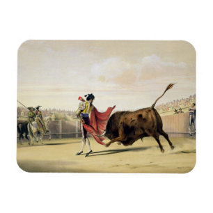 La Suerte de la Capa, 1865 (colour litho) Magnet