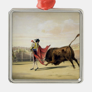 La Suerte de la Capa, 1865 (colour litho) Metal Ornament