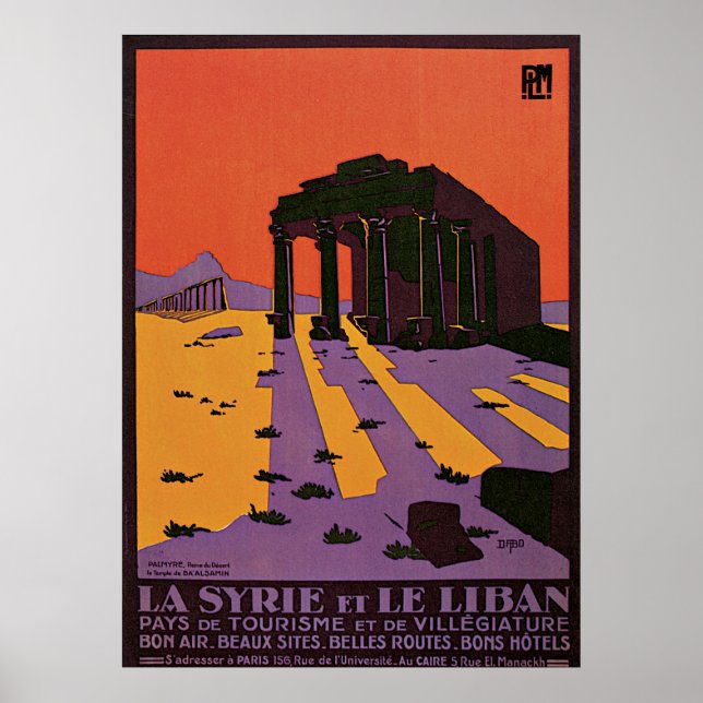 La Syrie et le liban Palmyre Poster (Front)