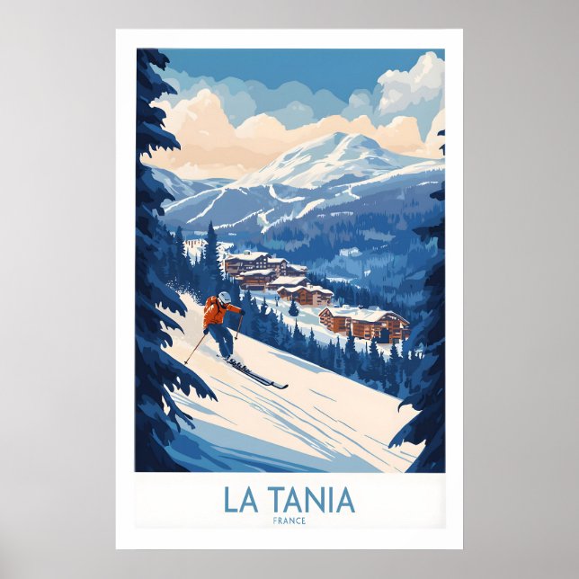 La Tania Ski Poster 1 (Front)