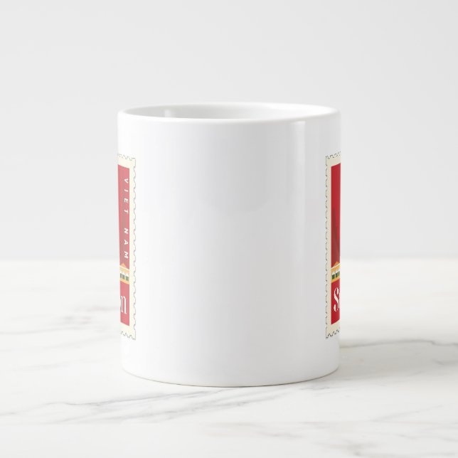La taza con sello vietnamita de Saigón Giant Coffee Mug (Front)