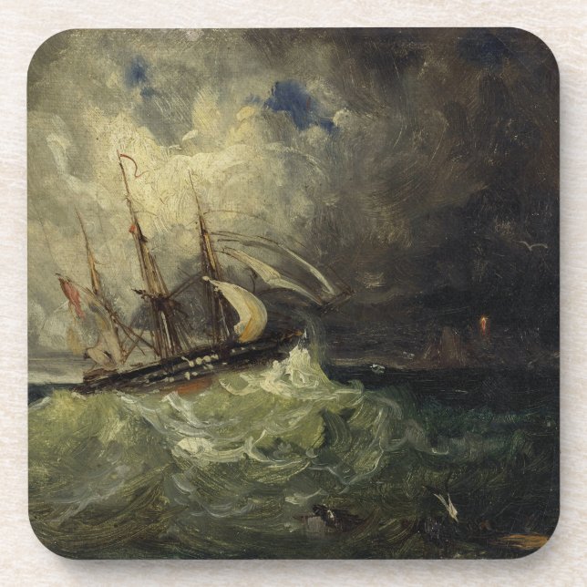 La Tempête – Félix Ziem Beverage Coaster (Front)