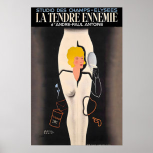 La Tendre Ennemie 1936 Studio des Champs-Elysees Poster