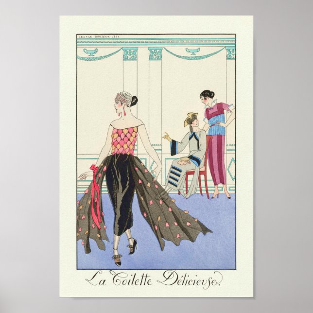 La Toilette Délicieuse (1922) by Barbier Poster (Front)