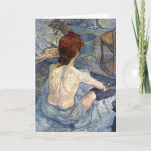 La Toilette Rousse - Toulouse-Lautrec Painting Card
