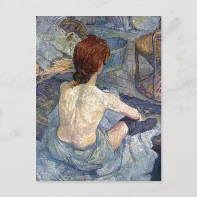 La Toilette Rousse - Toulouse-Lautrec Painting Postcard (Front)