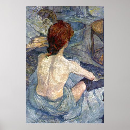 La Toilette Rousse _ Toulouse_Lautrec Painting Poster