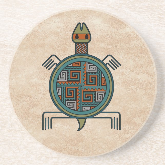 La Tortuga - Turtle Sandstone Coaster (Front)