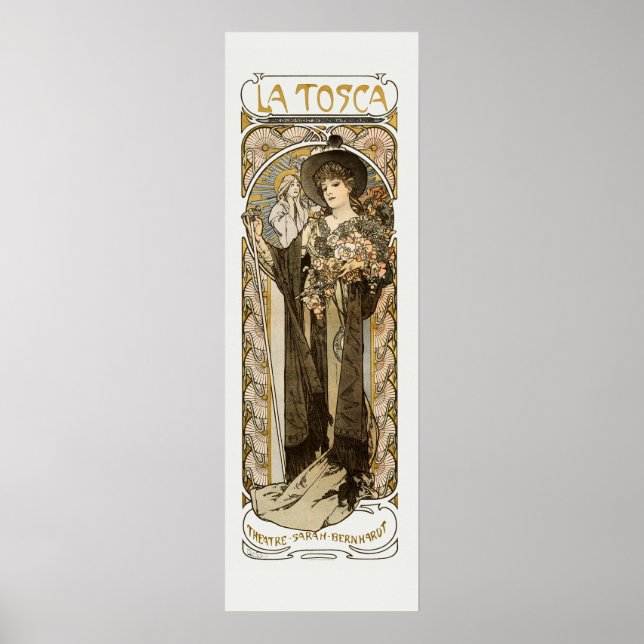 La Tosca Alphonse Mucha Small Poster (Front)