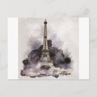 La Tour Eiffel de Paris. Postcard