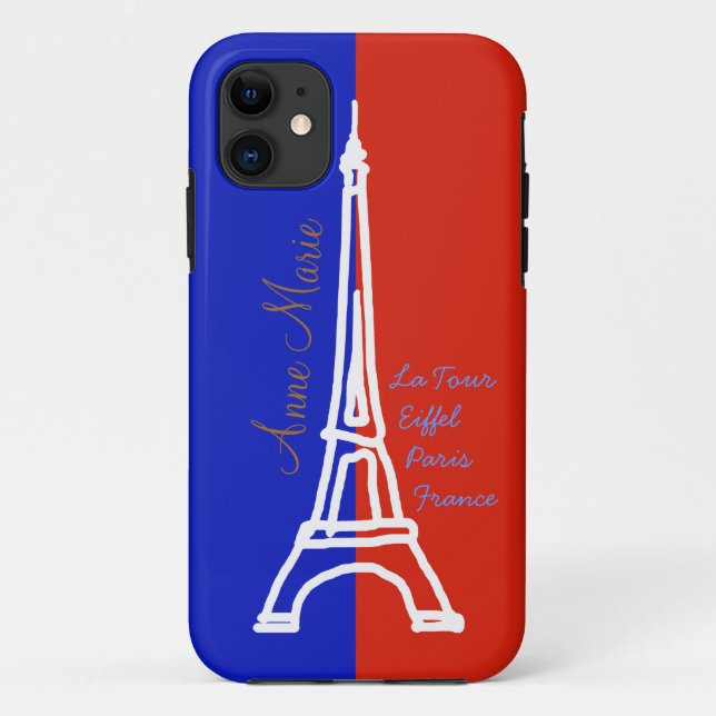 la tour Eiffel Paris personalized Case-Mate iPhone Case (Back)