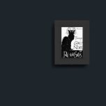 La tournée du Chat Noir Framed Art<br><div class="desc">A black and white pop art style print of the iconic 1896 art poster by Swiss-born French Art Nouveau painter Theophile Steinlen. "Chat Noir" is French for "black cat".</div>