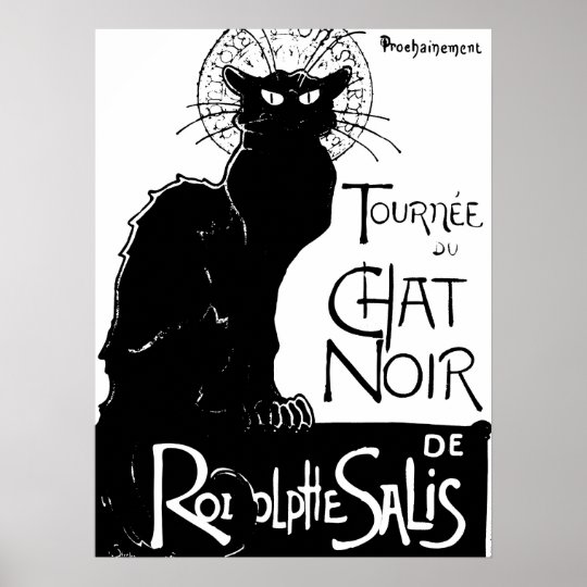 tournee chat noir poster