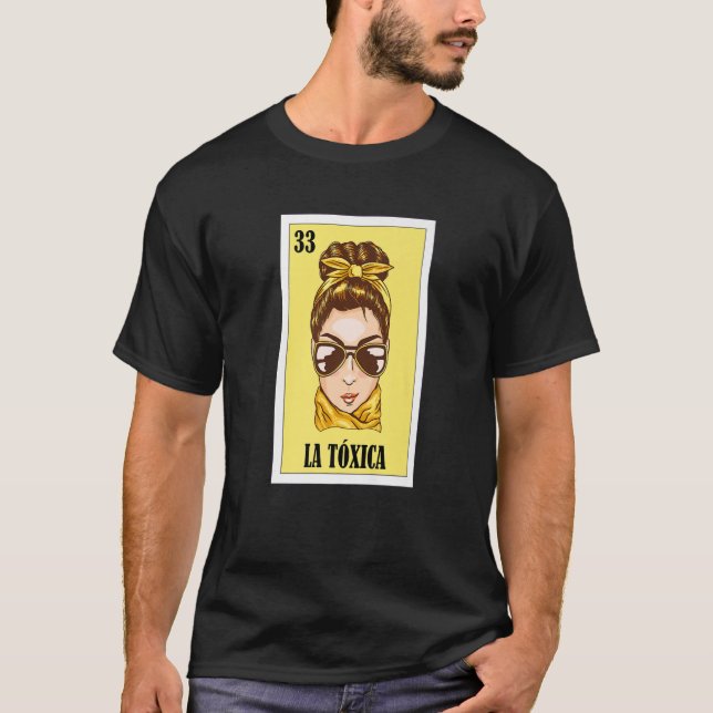 La toxica Mexican Lottery Bingo Card Game Premium T-Shirt (Front)