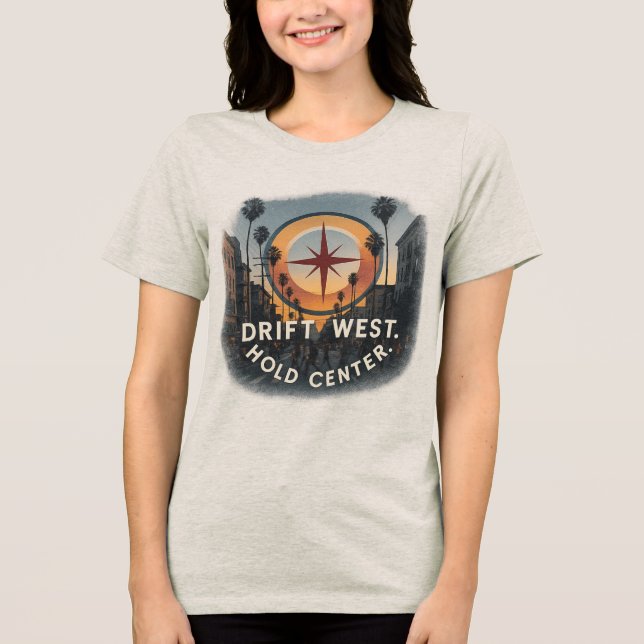 LA Tri-blend Women’s Tee | Featherlight Citywear (Front)