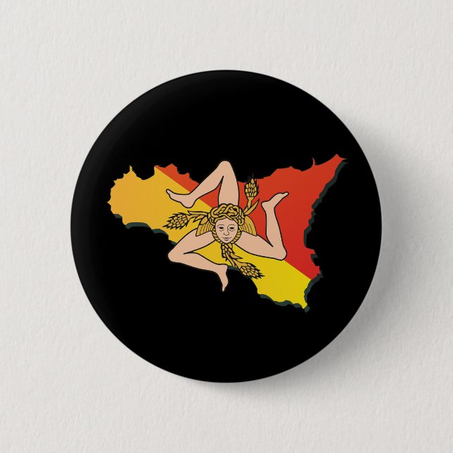 La Trinacria Button (Front)