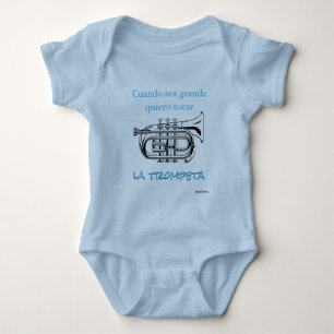 la trompeta baby bodysuit