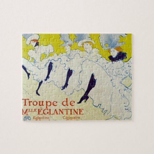 La Troupe de Mlle Eglantine by Toulouse Lautrec Jigsaw Puzzle