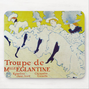 La Troupe de Mlle Eglantine by Toulouse Lautrec Mouse Pad